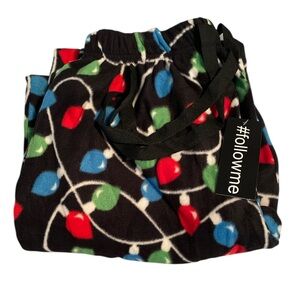 NWT Men’s Soft Christmas Light Pajama Pants with Elastic Waistband